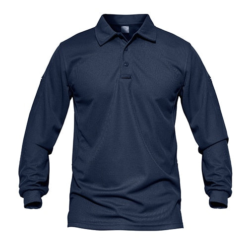 Men Tactical T-shirts Summer Quick Dry Performance Airsoft T-shirts Long Sleeve Lightweight Pique Jersey Golf T-shirts | Vimost Shop.