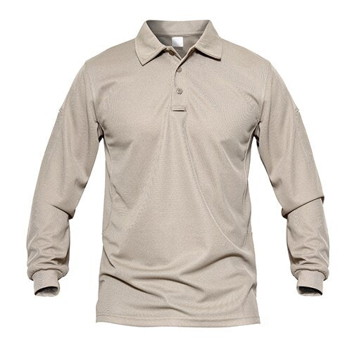 Men Tactical T-shirts Summer Quick Dry Performance Airsoft T-shirts Long Sleeve Lightweight Pique Jersey Golf T-shirts | Vimost Shop.