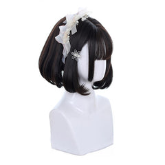 Mixed Blue Bob Lolita Wigs with Bangs Short Harajuku Cosplay Wig Pink Wig Heat Resistant Synthetic Hair Party | Vimost Shop.