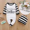 2Piece Winter Cotton Baby Boy Clothes Set Long Sleeve Romper+Hat Letter Print Kids Clothing for Newborn Fall Baby Outfits D30 | Vimost Shop.