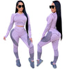 Seamless Sportswear Yoga 2 PCS Set Women GYM Clothes Jogging Workout Fitness Tracksuit Long Sleeve Crop Top Leggings Active Suit | Vimost Shop.