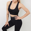 Seamless Striped Yoga Gym Tracksuit Workout Sports Push Up Jogging Two Piece Tank Crop Top Hips Lifting Leggings Outdoor Set | Vimost Shop.