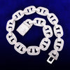18mm Baguette Zirconia Cuban Chain Necklace Men's Hip Hop Link Gold Color Copper Bling Fashion Rock Jewelry | Vimost Shop.