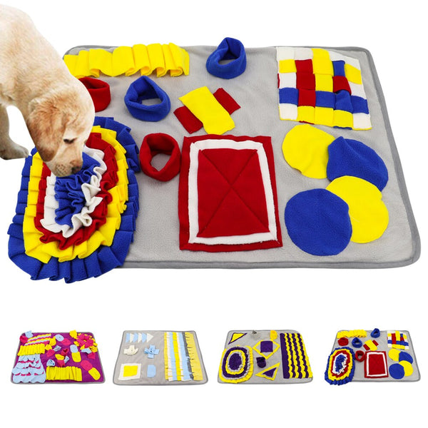 Washable Dog Slow Feed Mat Pad Anti Choking Pet Puzzle Toy Non Slip Dogs Blacket Mats Dogs Smell Training Toys Pets Supplies