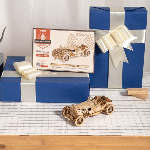 ROKR Train Model 3D Wooden Puzzle Toy Assembly Locomotive Model Building Kits for Children Kids Birthday Gift | Vimost Shop.
