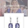 Luxury 925 Sterling Silver Drop Earrings Natural Iolite Blue Mystic Quartz for Women Elegant Earrings Fine Jewelry | Vimost Shop.