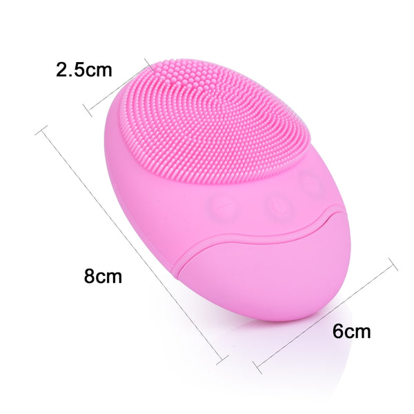 Electric Facial Cleaning Brush Cleanser Massage Skin Face Care Mini Washing Machine Waterproof Silicone Dirt Remove SPA Tool | Vimost Shop.