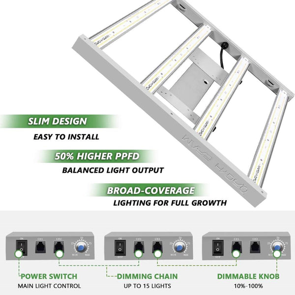 FC 3000 Samsung LM301B Full Spectrum LED Grow Lights Strip Grow Tent Hydroponics Veg and Flower | Vimost Shop.