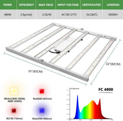 FC 4800 Samsung LM301B Full Spectrum LED Grow Lights Strip Grow Tent Hydroponics Veg and Flower | Vimost Shop.