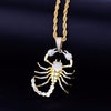 Animal Scorpion Hip Hop Pendant Necklace Chain Gold Color Bling Cubic Zircon Men's  Women Jewelry For Gift | Vimost Shop.