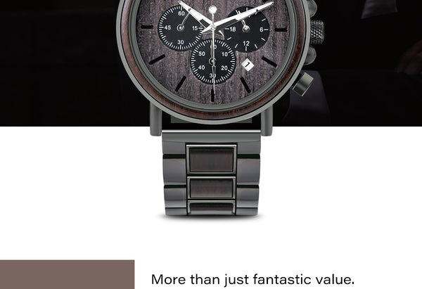 Top Watch Men BOBO BIRD Wooden Wristwatch Luxury Fashion Auto Date Quartz Watches Luminous Hands Christmas Gift Box | Vimost Shop.