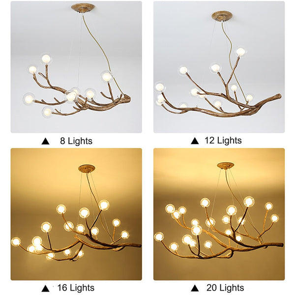 Nordic LED Branch Chandelier Lights Living room Lamps Modern Molecular Chandeliers for Bedroom Restaurant Decoration Lighting