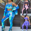 Sportswear 3 PCS Jacquard Yoga Set Women Gym Tracksuit Bra Crop Top Zipper Long Sleeve Jacket And Leggings Workout Sports Suit | Vimost Shop.