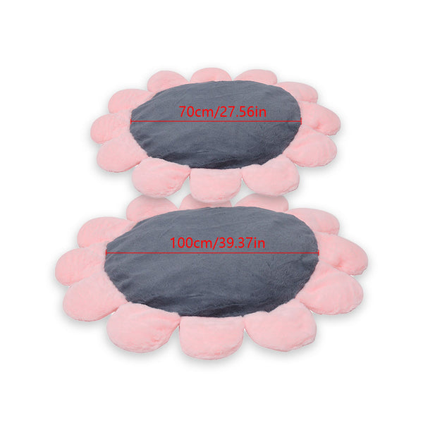 Pink Coral Fleece Dog Bed Flower Shape Home Floor Sofa Bed Sleeping Washable Cat Cushion Mat for Large Medium Mats Dogs Product | Vimost Shop.