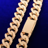 20MM Baguette Miami Cuban Bracelet Chain Men's Trendy Hip Hop Link Bling Zirconia Copper Rock Jewelry | Vimost Shop.