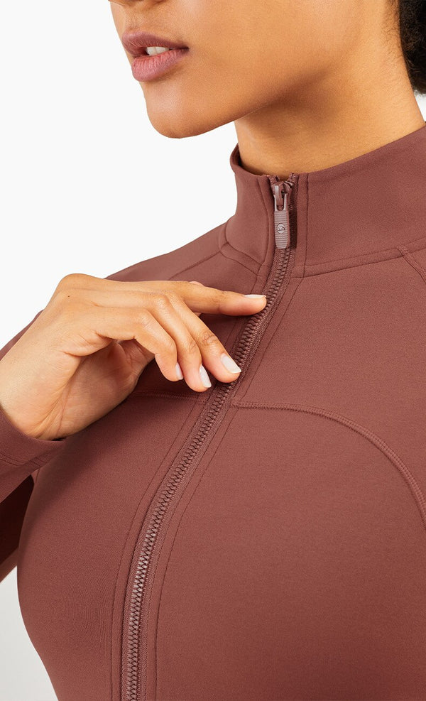 Autumn Seamless Solid Yoga Long Shirt Jacket Long Sleeve Zipper Sportswear Top Women Workout Slim Shirt Casual Gym Fitness Tees | Vimost Shop.