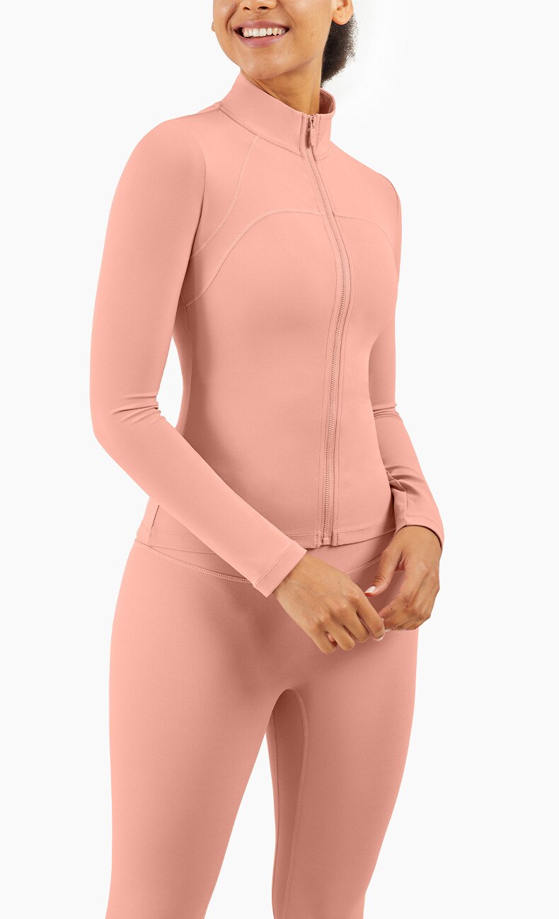 Autumn Seamless Solid Yoga Long Shirt Jacket Long Sleeve Zipper Sportswear Top Women Workout Slim Shirt Casual Gym Fitness Tees | Vimost Shop.