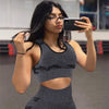Women Workout Outfit 2 Pieces Yoga Set Seamless Running Leggings with Sports Bra Padded Tops Suit Gym Clothes Fitness Sportswear | Vimost Shop.