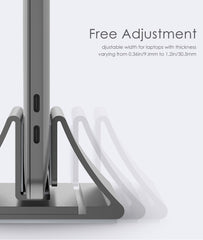 Aluminum Space-Saving Vertical Desktop Stand for MacBook Air/Pro 16 13 15, iPad Pro 12.9,  Chromebook and 11 to 17-inch Laptop | Vimost Shop.