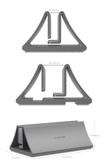 Aluminum Space-Saving Vertical Desktop Stand for MacBook Air/Pro 16 13 15, iPad Pro 12.9,  Chromebook and 11 to 17-inch Laptop | Vimost Shop.