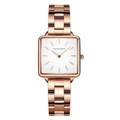 Arrival Full Solid Stainless Steel Square Dial Japan Movement Quartz Gift Rose Gold Ladies Top Brand Watches for Women