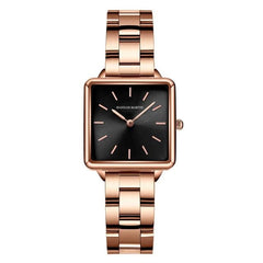 Arrival Full Solid Stainless Steel Square Dial Japan Movement Quartz Gift Rose Gold Ladies Top Brand Watches for Women