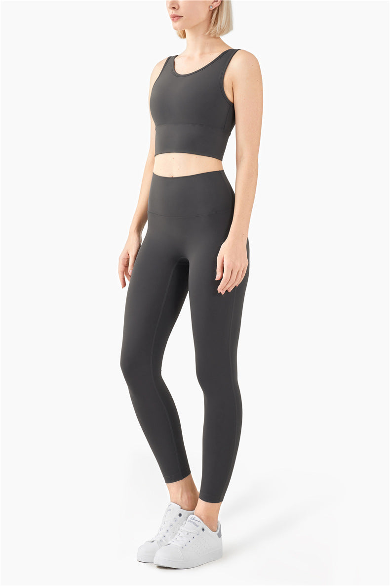 Seamless Yoga Leggings High-waist Sports tights No Embarrassing Line Yoga Pants Hips Lifting Jogging Workout Push Up Leggings | Vimost Shop.