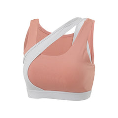 Seamless Sports Gym Bra Crop Top Patchwork Push Up Workout Beauty Back Solid Top Shockproof Training Fitness Running Vest Shirt | Vimost Shop.