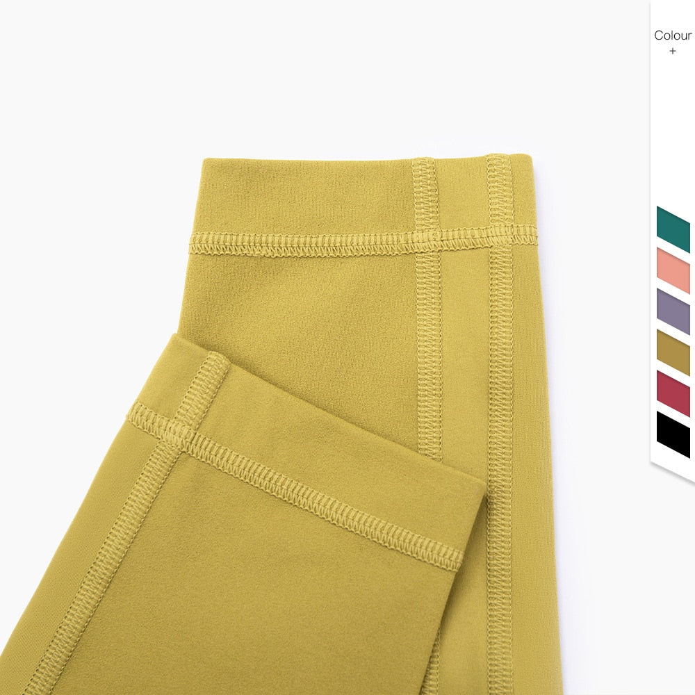 Autumn Seamless Solid Yoga No T line Leggings Fitness Gym Yoga Pantalones High Elastics Sports Breathable Dry Quick Trousers | Vimost Shop.