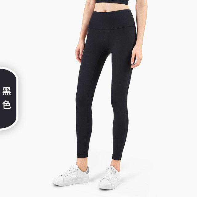 Autumn Seamless Solid Yoga No T line Leggings Fitness Gym Yoga Pantalones High Elastics Sports Breathable Dry Quick Trousers | Vimost Shop.