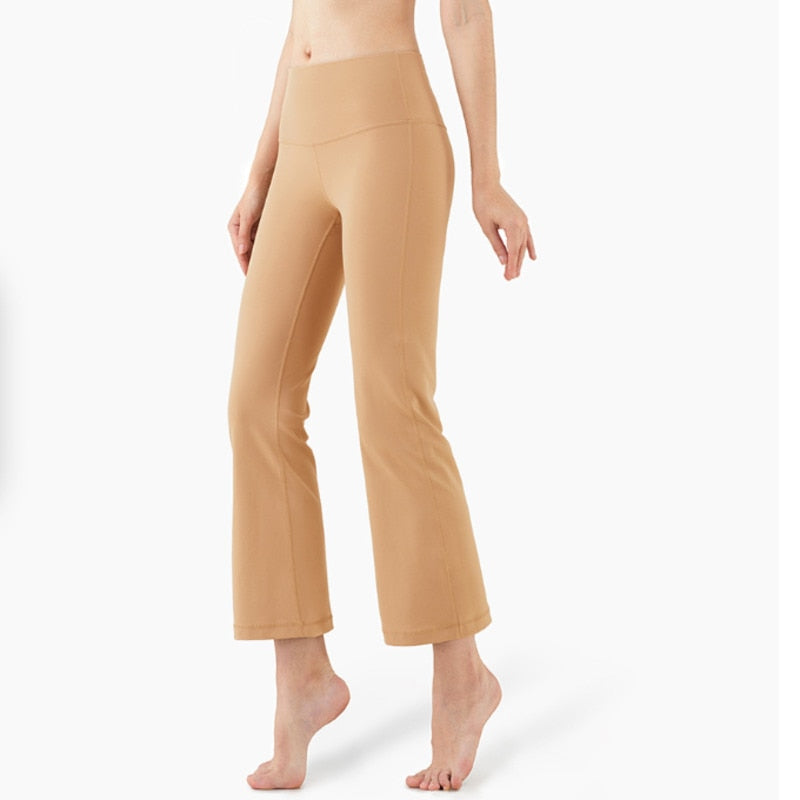 Sports Leggings Women High Waist Wide Legs Yoga Pants Solid Fashion High Elastic Push Up Work Out Pants For Women Jogging Pants | Vimost Shop.