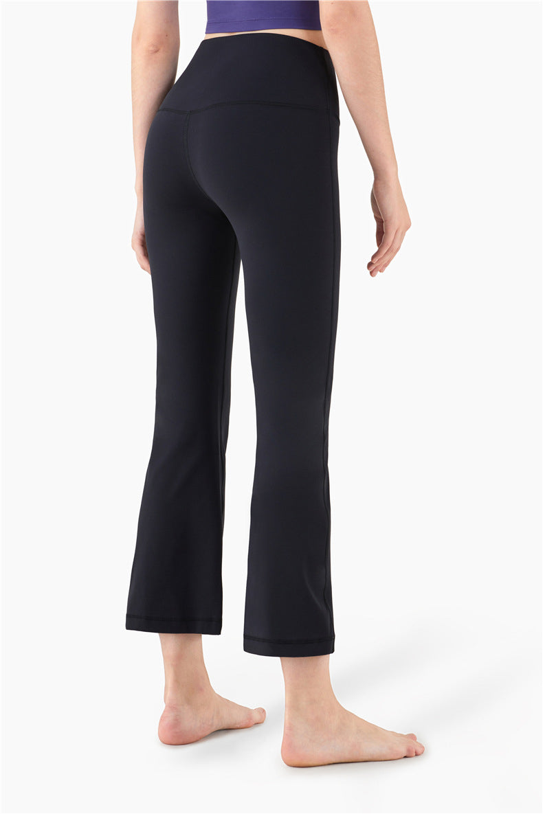 Sports Leggings Women High Waist Wide Legs Yoga Pants Solid Fashion High Elastic Push Up Work Out Pants For Women Jogging Pants | Vimost Shop.