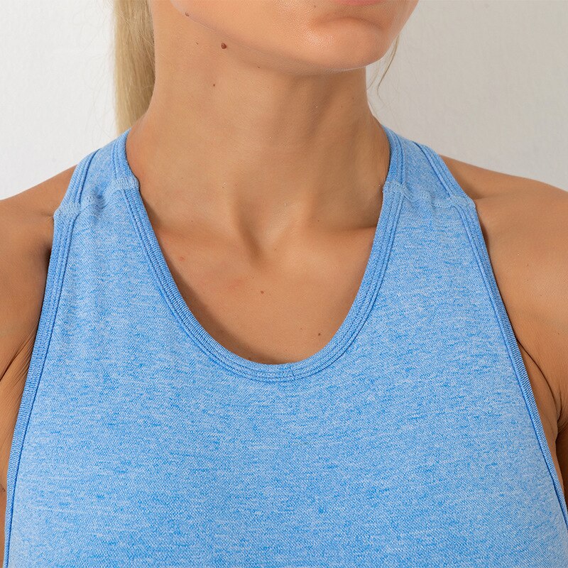 Seamless Solid Yoga Set Gym Clothing Fashion Tank Crop Top Shorts Sports Suit Push Up Workout Training Running Dance Tracksuit | Vimost Shop.
