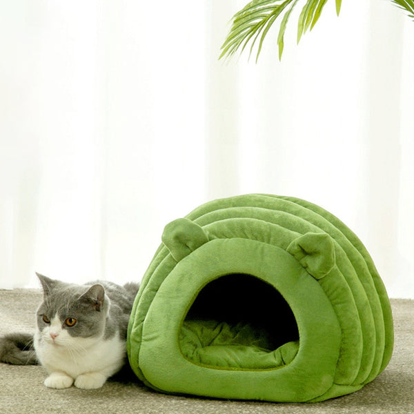 Foldable Cat Bed Cute Pet Winter Warm House for Indoor Kennel Puppy Removable Mat Small Dog Cats Cave Sleeping Bags | Vimost Shop.