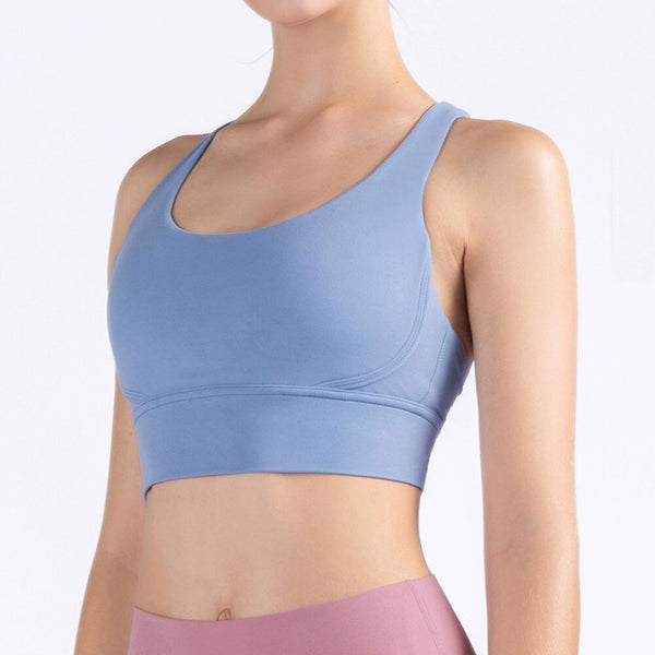 Seamless High Elastic Gym Bra For Women Sports Fitness Workout Tank Crop Top Jogging Running Energy Active Wear Gym Clothing | Vimost Shop.