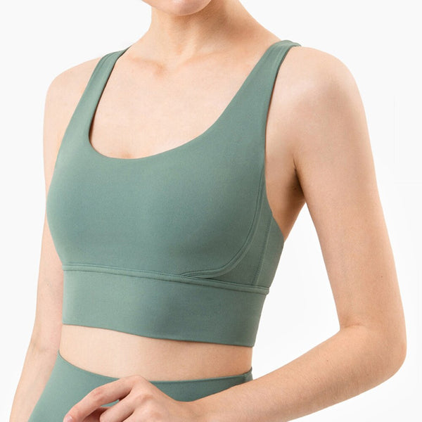 Seamless High Elastic Gym Bra For Women Sports Fitness Workout Tank Crop Top Jogging Running Energy Active Wear Gym Clothing | Vimost Shop.