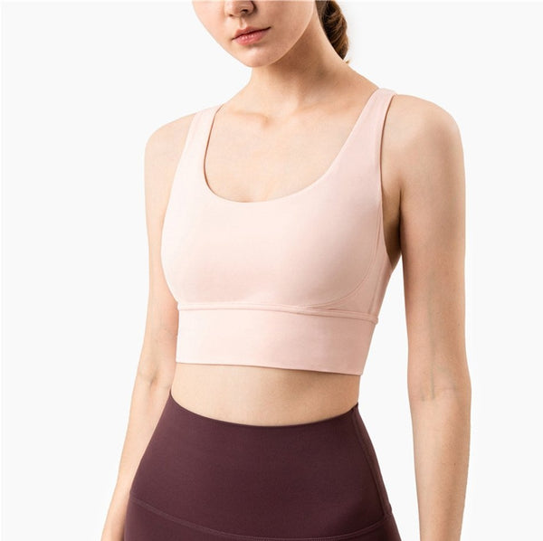 Seamless High Elastic Gym Bra For Women Sports Fitness Workout Tank Crop Top Jogging Running Energy Active Wear Gym Clothing | Vimost Shop.