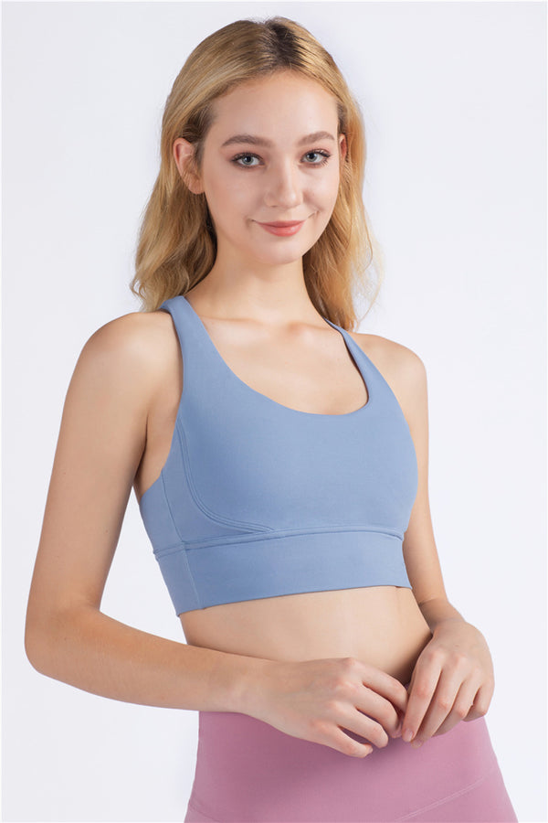 Seamless High Elastic Gym Bra For Women Sports Fitness Workout Tank Crop Top Jogging Running Energy Active Wear Gym Clothing | Vimost Shop.