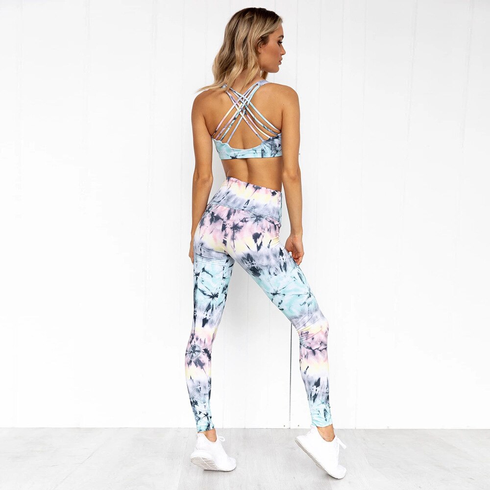 Tie Dye Leggings Seamless Yoga Leggings Gym Fashion Fitness Running Sports Workout Push Up Running Training Hips Lifting Pants | Vimost Shop.