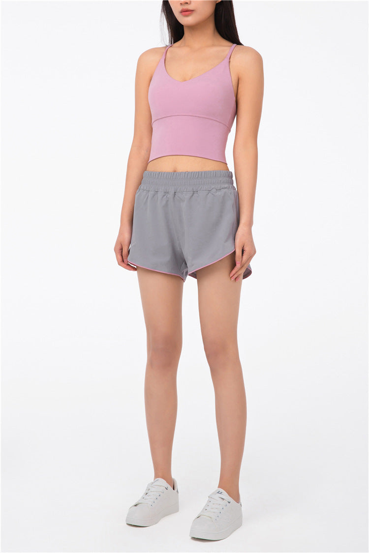 Seamless Yoga Gym Vest Top Women Fitness Sports Underwear Workout Bra Crop Top Running Push Up Cross-Back Solid Fitness Top | Vimost Shop.