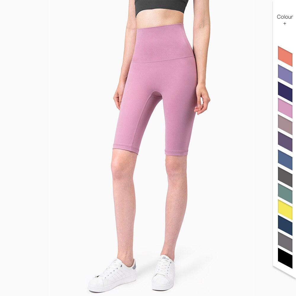 Seamless Yoga Shorts Casual Fashion Biker Jogging Short Leggings For Women Solid Hips Lifting High Waist Stretchy Short Pants | Vimost Shop.