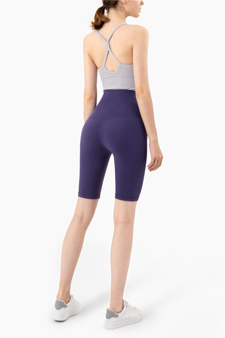Seamless Yoga Shorts Casual Fashion Biker Jogging Short Leggings For Women Solid Hips Lifting High Waist Stretchy Short Pants | Vimost Shop.