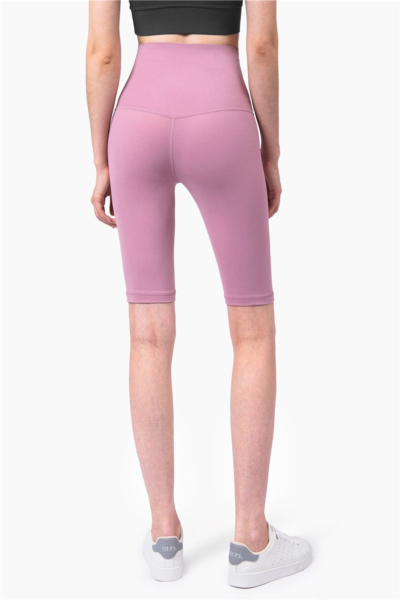 Seamless Yoga Shorts Casual Fashion Biker Jogging Short Leggings For Women Solid Hips Lifting High Waist Stretchy Short Pants | Vimost Shop.