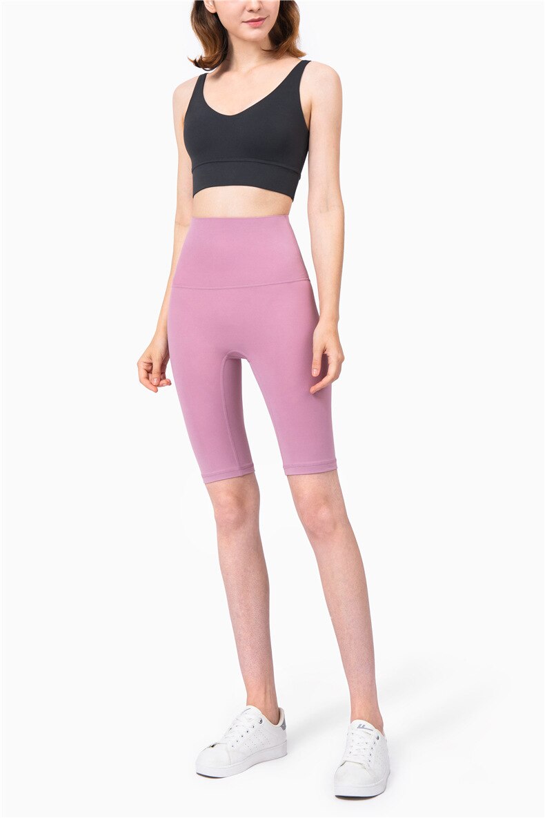 Seamless Yoga Shorts Casual Fashion Biker Jogging Short Leggings For Women Solid Hips Lifting High Waist Stretchy Short Pants | Vimost Shop.
