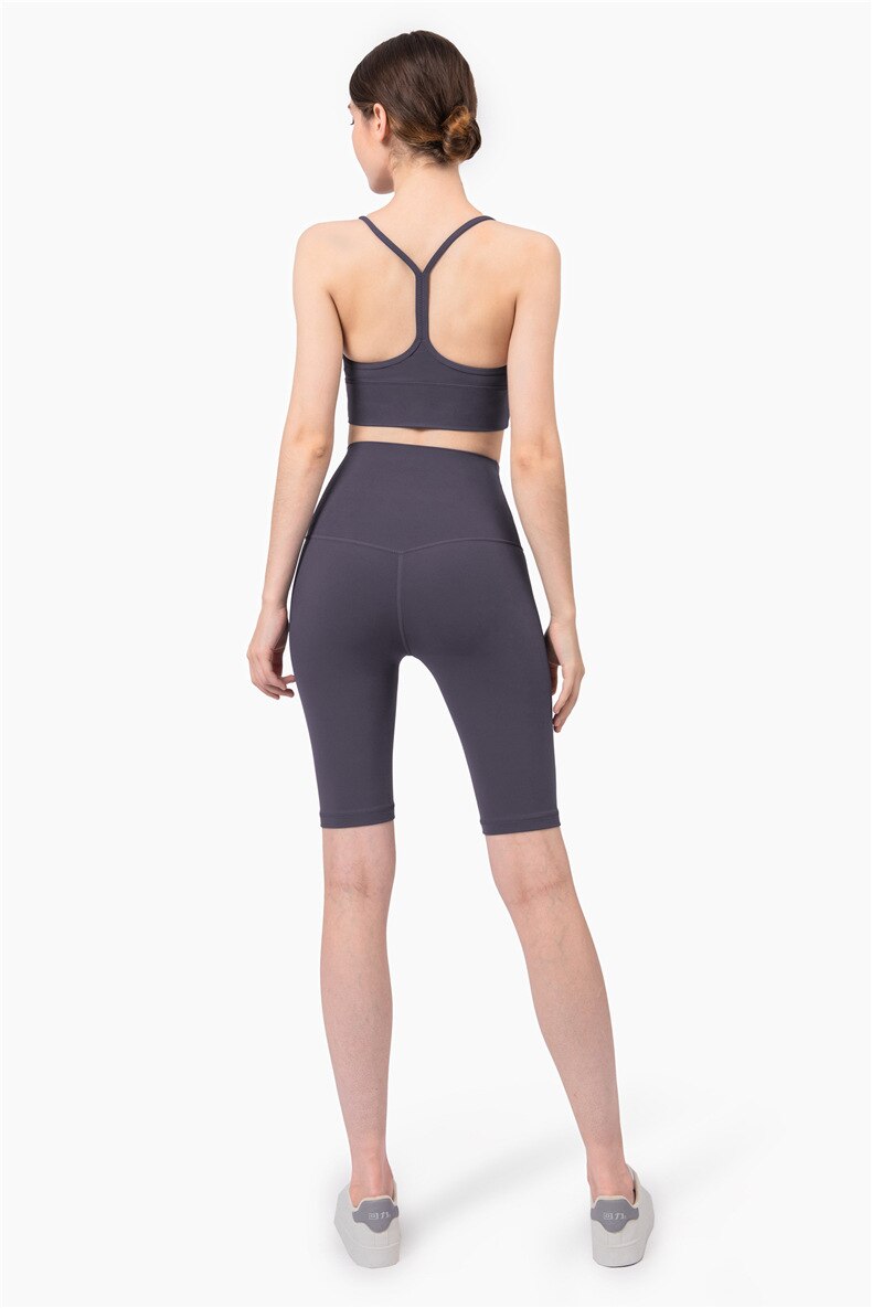 Seamless Yoga Shorts Casual Fashion Biker Jogging Short Leggings For Women Solid Hips Lifting High Waist Stretchy Short Pants | Vimost Shop.