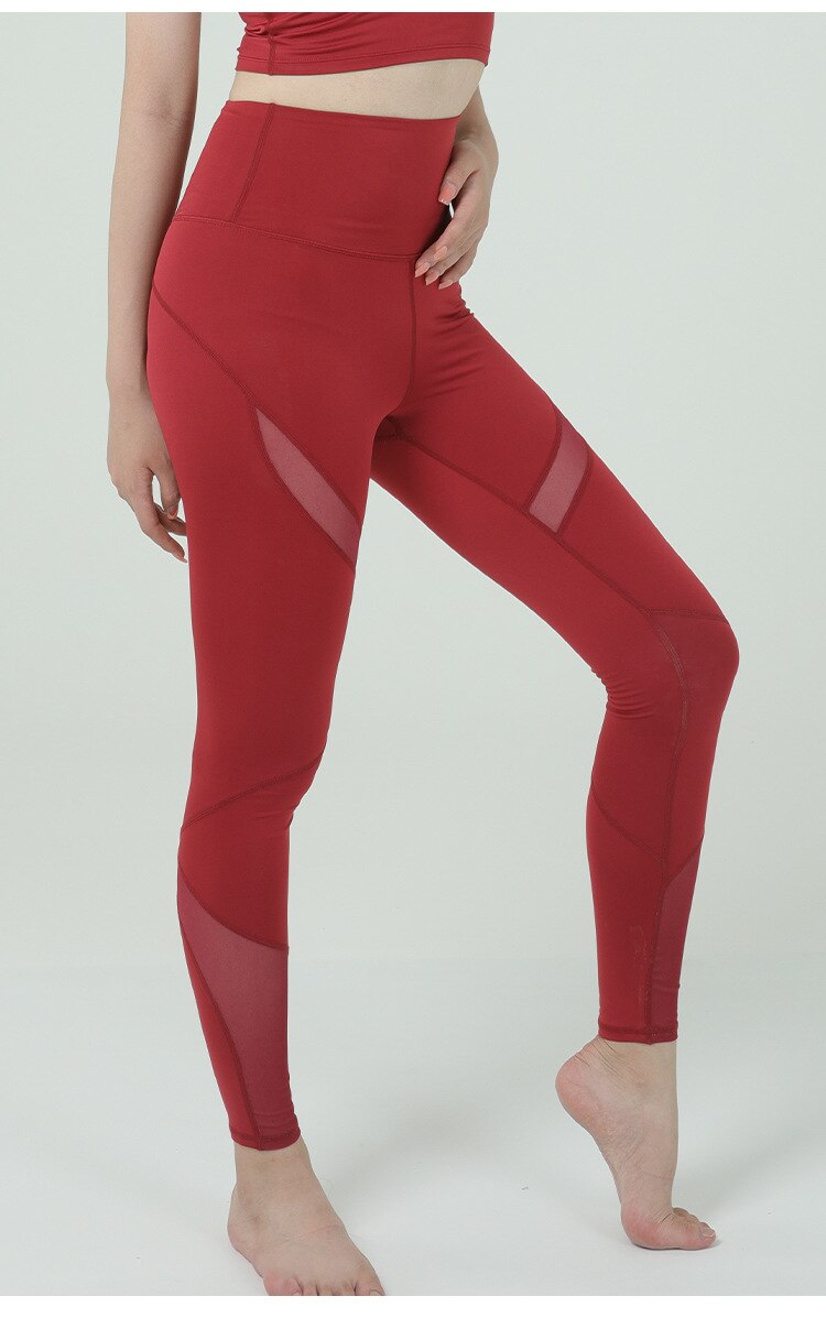 Seamless Yoga Leggings Patchwork Slim Pants High Elastics Workout Push Up Sports Fitness Running Casual High Waist Outdoor Pant | Vimost Shop.