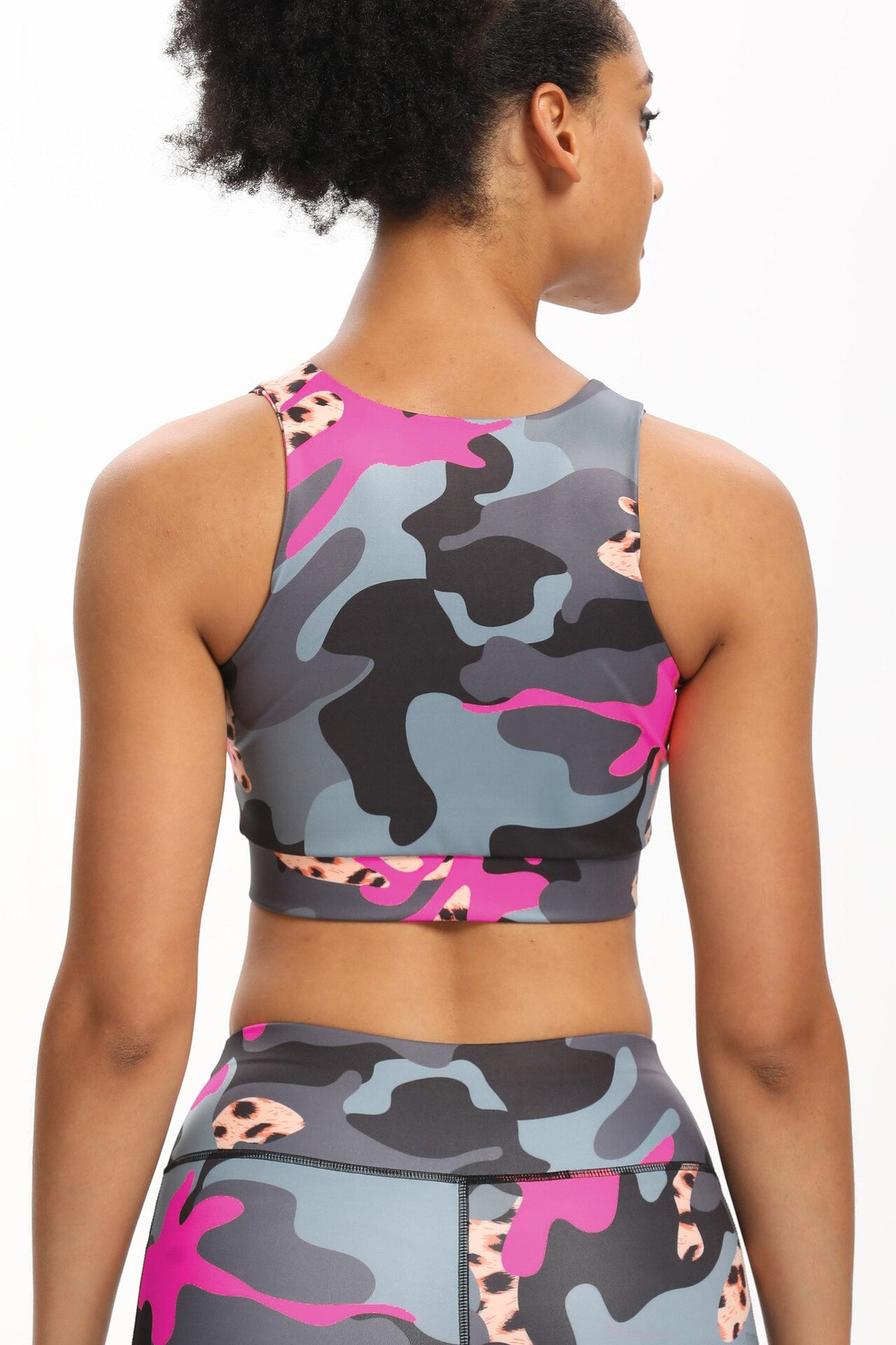 Seamless Camo Print Yoga Suit Gym Fitness Sports Tracksuit Tank Crop Top Hips Lifting Leggings Fashion Outdoor Suit | Vimost Shop.