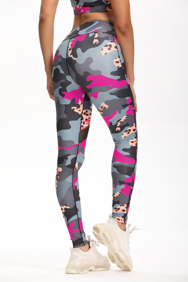 Seamless Camo Print Yoga Suit Gym Fitness Sports Tracksuit Tank Crop Top Hips Lifting Leggings Fashion Outdoor Suit | Vimost Shop.