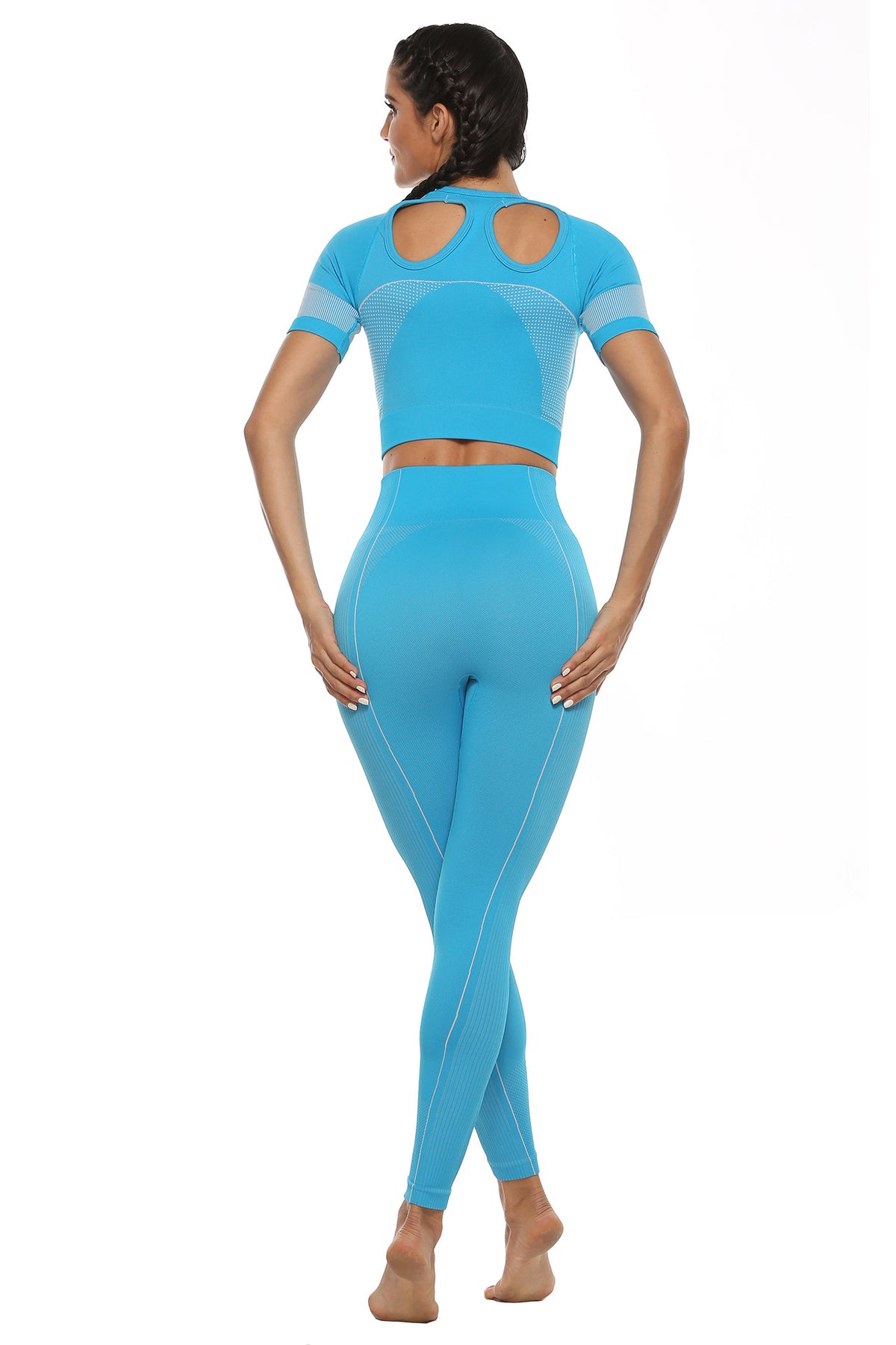Spring New Yoga Suit Ladies Seamless an Aerobics Slim Hip Leggings | Vimost Shop.