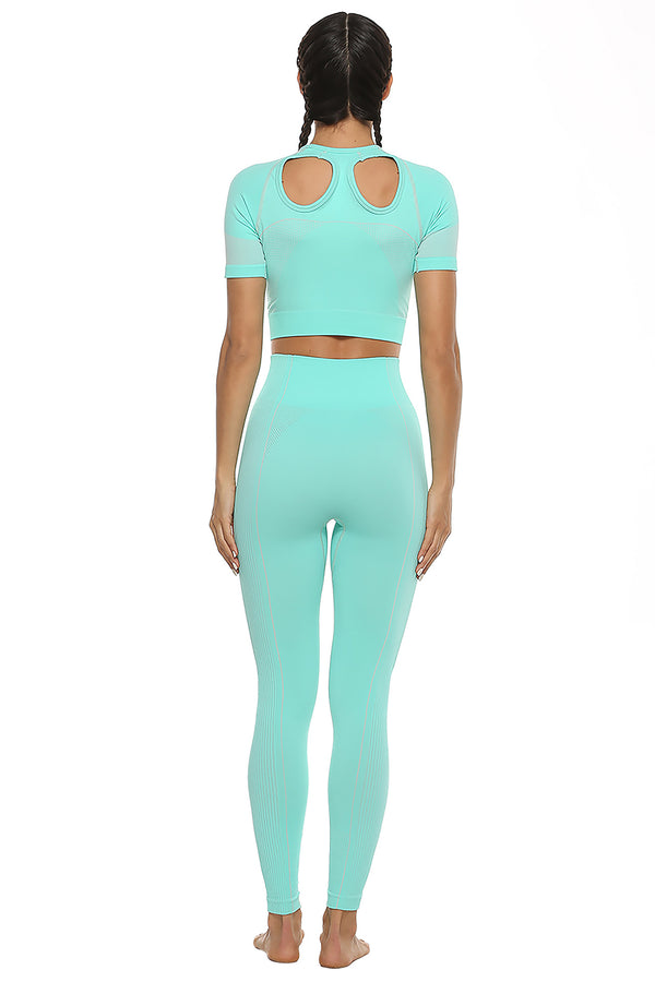 Spring New Yoga Suit Ladies Seamless an Aerobics Slim Hip Leggings | Vimost Shop.